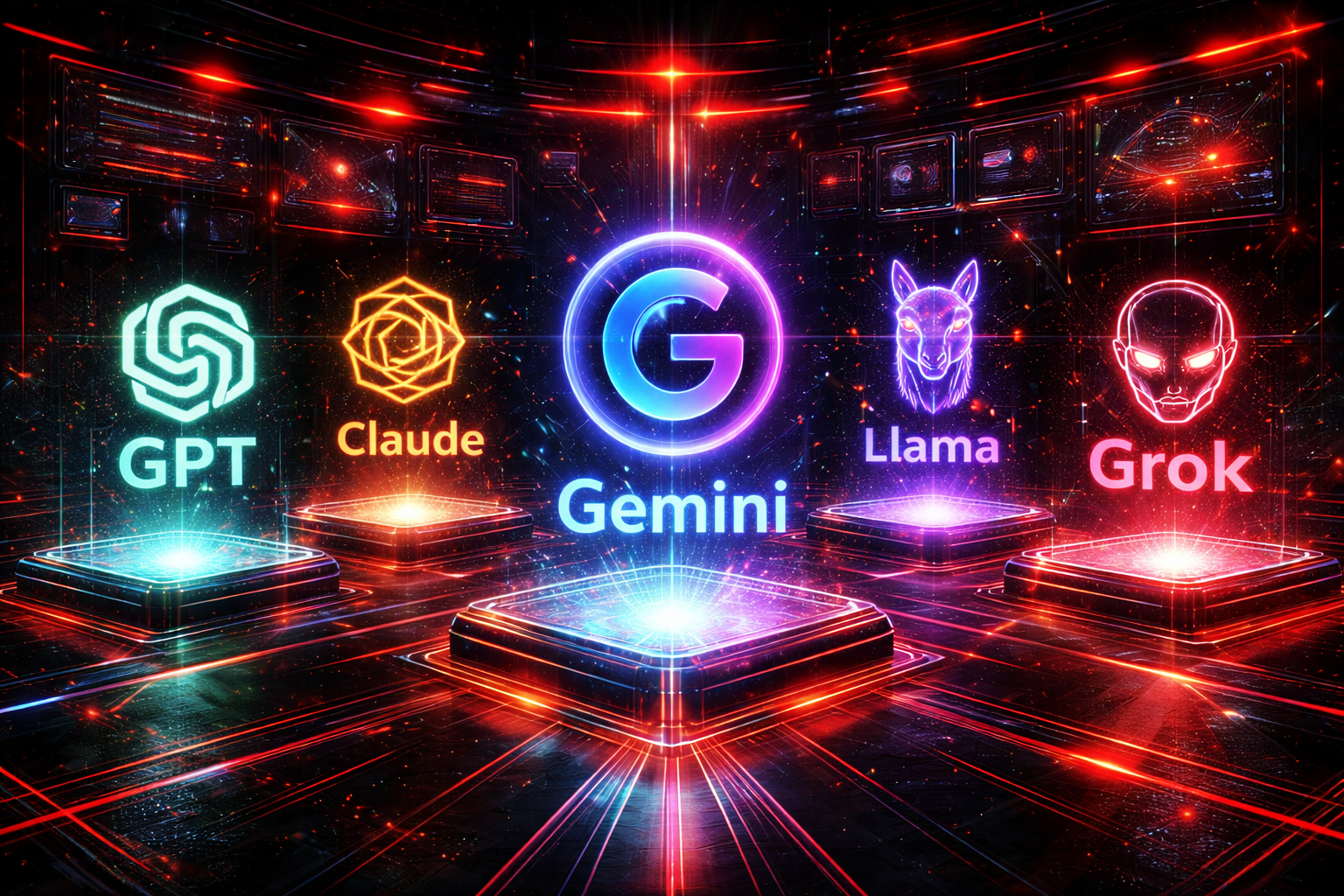 Collection of AI tools on screen